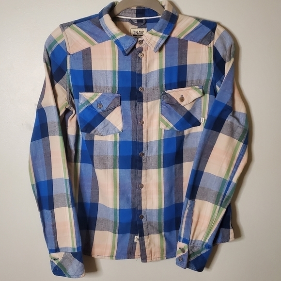 TNA | Small | Classic Fit Plaid Button Up - Picture 1 of 9